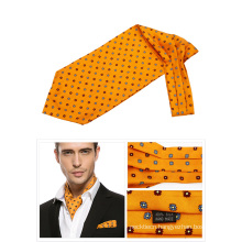 100% Silk Printed Ascot Tie Mens Cravat